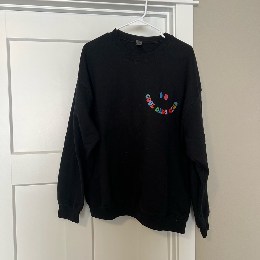 Gildan Black Sweatshirt with Colorful Logo - Cool Dads Club